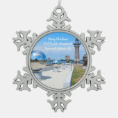 Merry Christmas Girl Puzzle Mon. ornament (Voorkant)