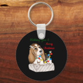 Merry Christmas Girls Sleutelhanger (Voorkant)