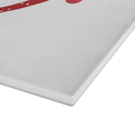 Merry Christmas Glitter Holiday  Snijplank (Hoek)