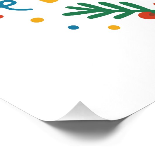 Merry Christmas Glossy Poster (Hoek)