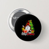 Merry Christmas Gnome Family Matching Pajama Xmas Ronde Button 5,7 Cm (Voorkant /achterkant)