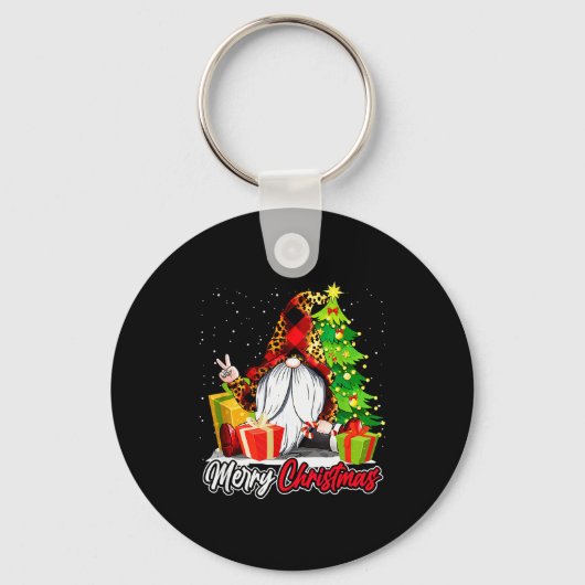 Merry Christmas Gnome Family Matching Pajama Xmas  Sleutelhanger (Voorkant)