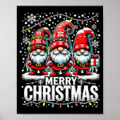 Merry Christmas Gnome Funny Family Christmas  Poster (Voorkant)