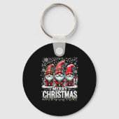 Merry Christmas Gnome Funny Family Christmas  Sleutelhanger (Voorkant)