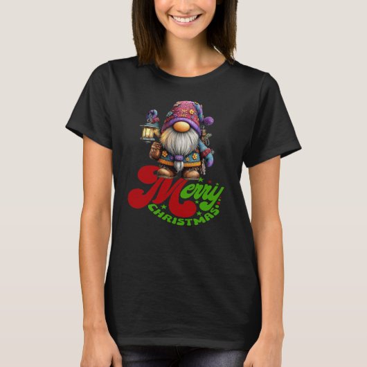Merry Christmas Gnome T-shirt (Voorkant)