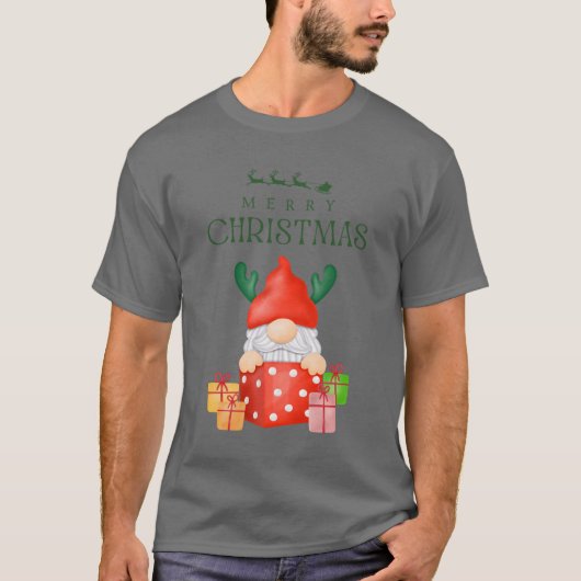 Merry Christmas Gnome T-shirt (Voorkant)