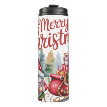 Merry Christmas Gnome Tumbler