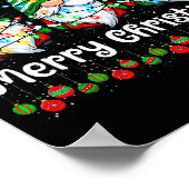 Merry Christmas Gnomes Light Family Gnome Xmas Mat Poster (Hoek)