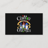 Merry Christmas Gnomes Old Gnome Visitekaartje (Voorkant)
