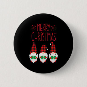 MERRY CHRISTMAS GNOMES RONDE BUTTON 5,7 CM