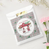 Merry Christmas Gnomies Gnome Rode Vrachtwagen Wat Bedankzakje (Gezegeld)