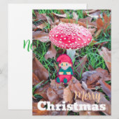 Merry Christmas, gnoom pixelart, Pixel Art  Feestdagenkaart (Voorkant / Achterkant)