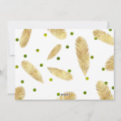 Merry Christmas Gold Glitter Script - Fotokaart Feestdagenkaart (Achterkant)