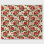 Merry Christmas Gold Glitter Script Rozen Baubles Cadeaupapier (Vlak)