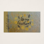 Merry Christmas Gold Holiday Gift Kaart Certificaa (Voorkant)