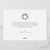 Merry Christmas Golden folie Lettering Folie Feestdagenkaart (Achterkant)