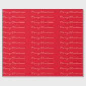 Merry Christmas Golden Script Feestdagen Cadeaupapier (Vlak)