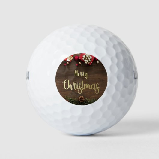 ***MERRY CHRISTMAS GOLFER** GOLF BALL GOLFBALLEN (Voorkant)