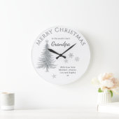 Merry Christmas Grandpa Personalized Keepsake Grote Klok (Huis)