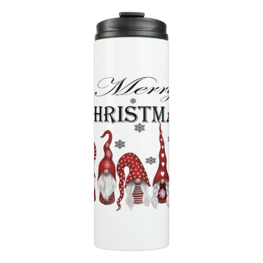 Merry Christmas Graphic T-shirt Thermosbeker (Voorkant)