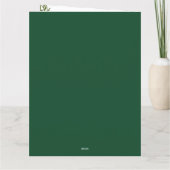 Merry Christmas Green Holiday Kaart 3 Fotocollage (Achterkant)