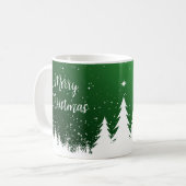  Merry Christmas Green Mug Koffiemok (Voorkant links)