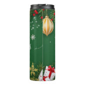 Merry Christmas Green Tumblr – Festive Gift Idea Thermosbeker (Achterkant)