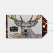 Merry Christmas greeting Cadeaulabel (Voorkant (Horizontaal))