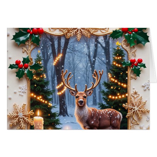 Merry Christmas greeting card (Voorkant Horizontaal)