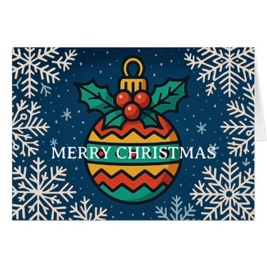 Merry Christmas greeting card (Voorkant Horizontaal)