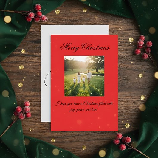 Merry Christmas Greeting Card Bedankkaart