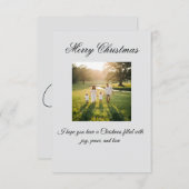 Merry Christmas Greeting Card Bedankkaart (Voorkant / Achterkant)