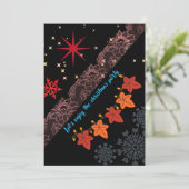 Merry Christmas Greeting Card – Festive Holiday  Feestdagenkaart (Staand voorkant)