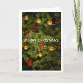 Merry Christmas Greeting Card Kaart (Voorkant)