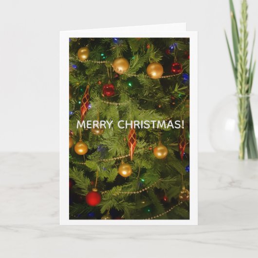 Merry Christmas Greeting Card Kaart (Voorkant)