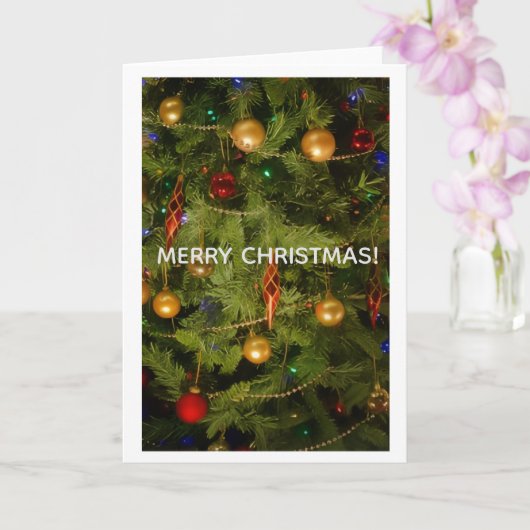 Merry Christmas Greeting Card Kaart (Orchidee)