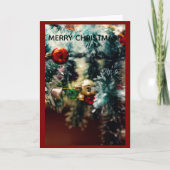 Merry Christmas Greeting Card Kaart (Voorkant)