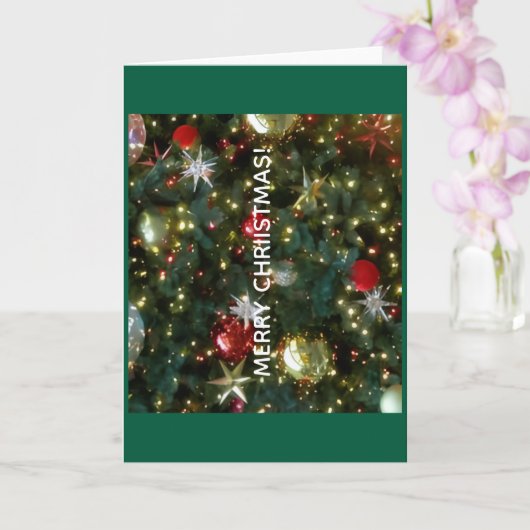Merry Christmas Greeting Card Kaart (Orchidee)