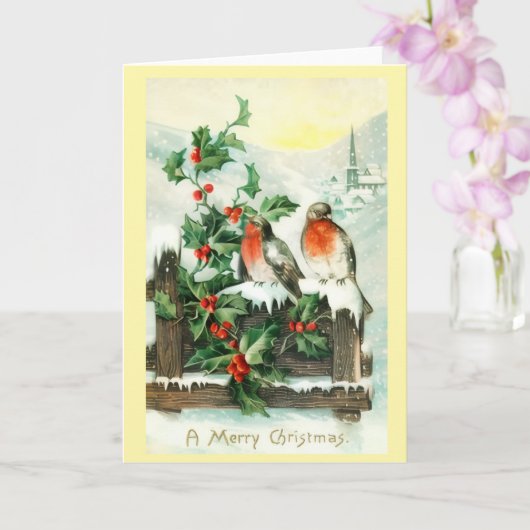 Merry Christmas Greeting Card Kaart (Orchidee)