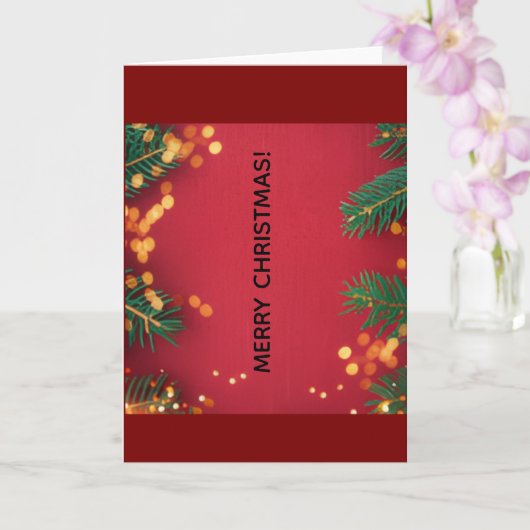 Merry Christmas Greeting Card Kaart (Orchidee)