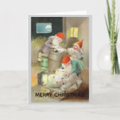 Merry Christmas Greeting Card Kaart (Voorkant)