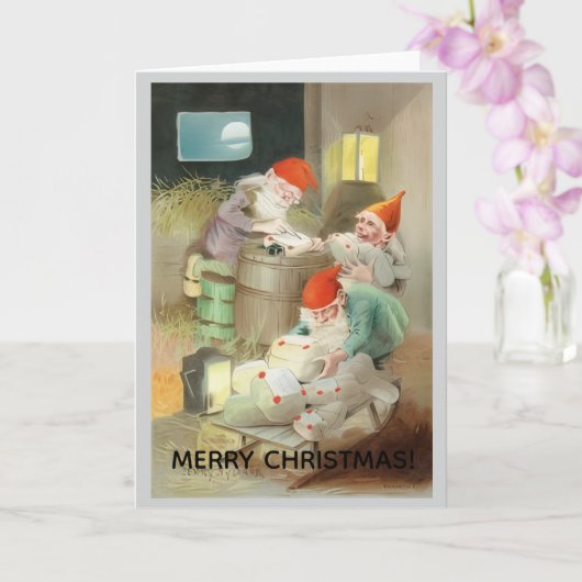 Merry Christmas Greeting Card Kaart (Orchidee)
