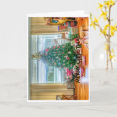 Merry Christmas Greeting Card Kaart (Gele Bloem)