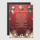 Merry Christmas Greeting Card with Festive Ribbons (Voorkant / Achterkant)
