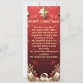 Merry Christmas Greeting Card with Festive Ribbons Aankondiging (Voorkant)