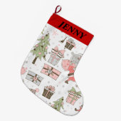  MERRY CHRISTMAS groot kerstfeest Grote Kerstsok (Voorkant (Hangend))