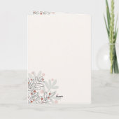 Merry Christmas hand drawn mistletoe  Kaart (Achterkant)