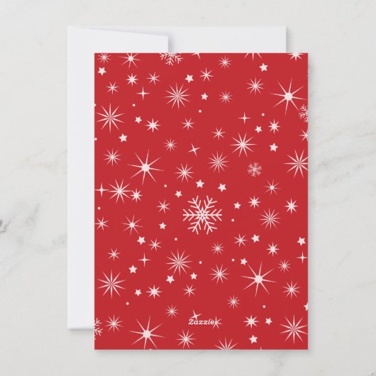 Merry Christmas Hand Lettered Photo Script Text Feestdagenkaart (Achterkant)