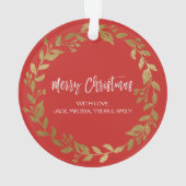 Merry Christmas Hand Lettered Script Ornament (achterkant)