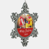 Merry Christmas Hand Lettered Script Ornament (Links)